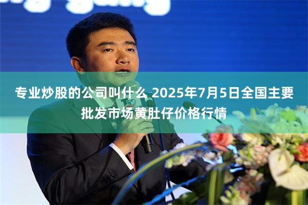 专业炒股的公司叫什么 2025年7月5日全国主要批发市场黄肚仔价格行情