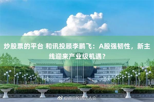 炒股票的平台 和讯投顾李鹏飞：A股强韧性，新主线迎来产业级机遇？