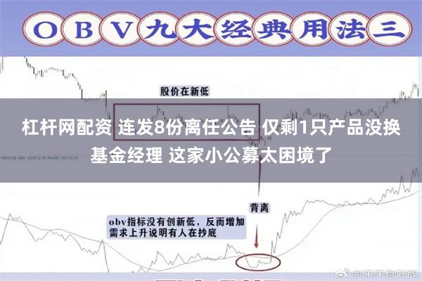 杠杆网配资 连发8份离任公告 仅剩1只产品没换基金经理 这家小公募太困境了