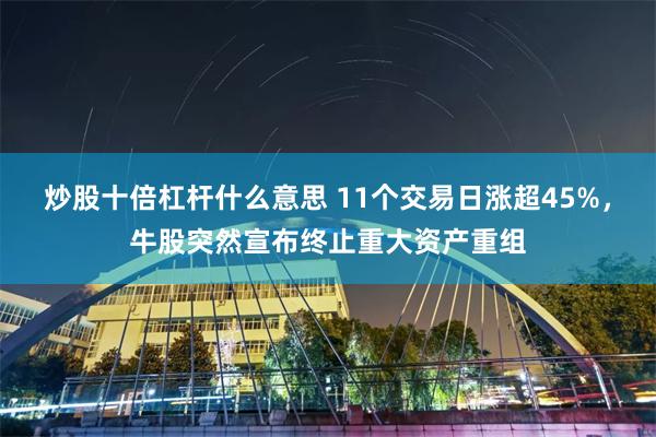 炒股十倍杠杆什么意思 11个交易日涨超45%，牛股突然宣布终止重大资产重组